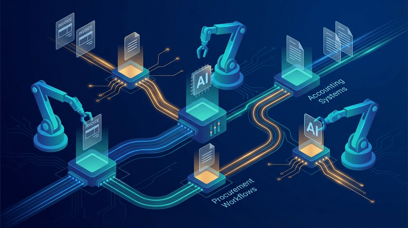 AI×RPAによるホテルバックオフィス自動化のイメージイラスト