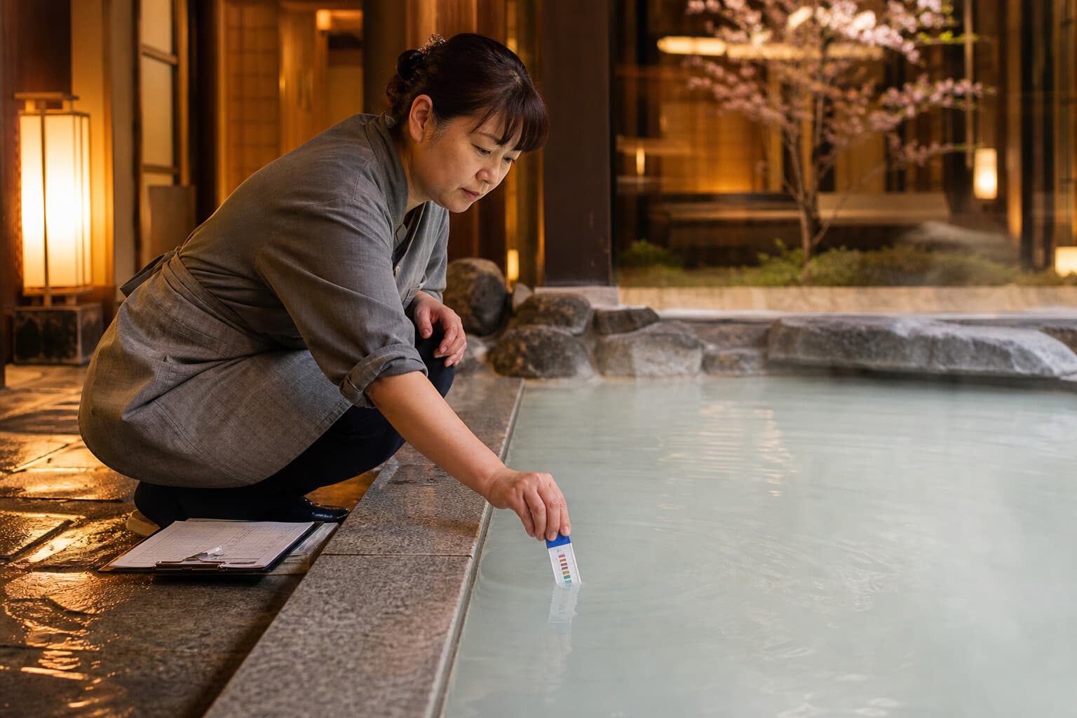 旅館温泉スタッフあるある25選|大浴場の激務をDXで変える方法