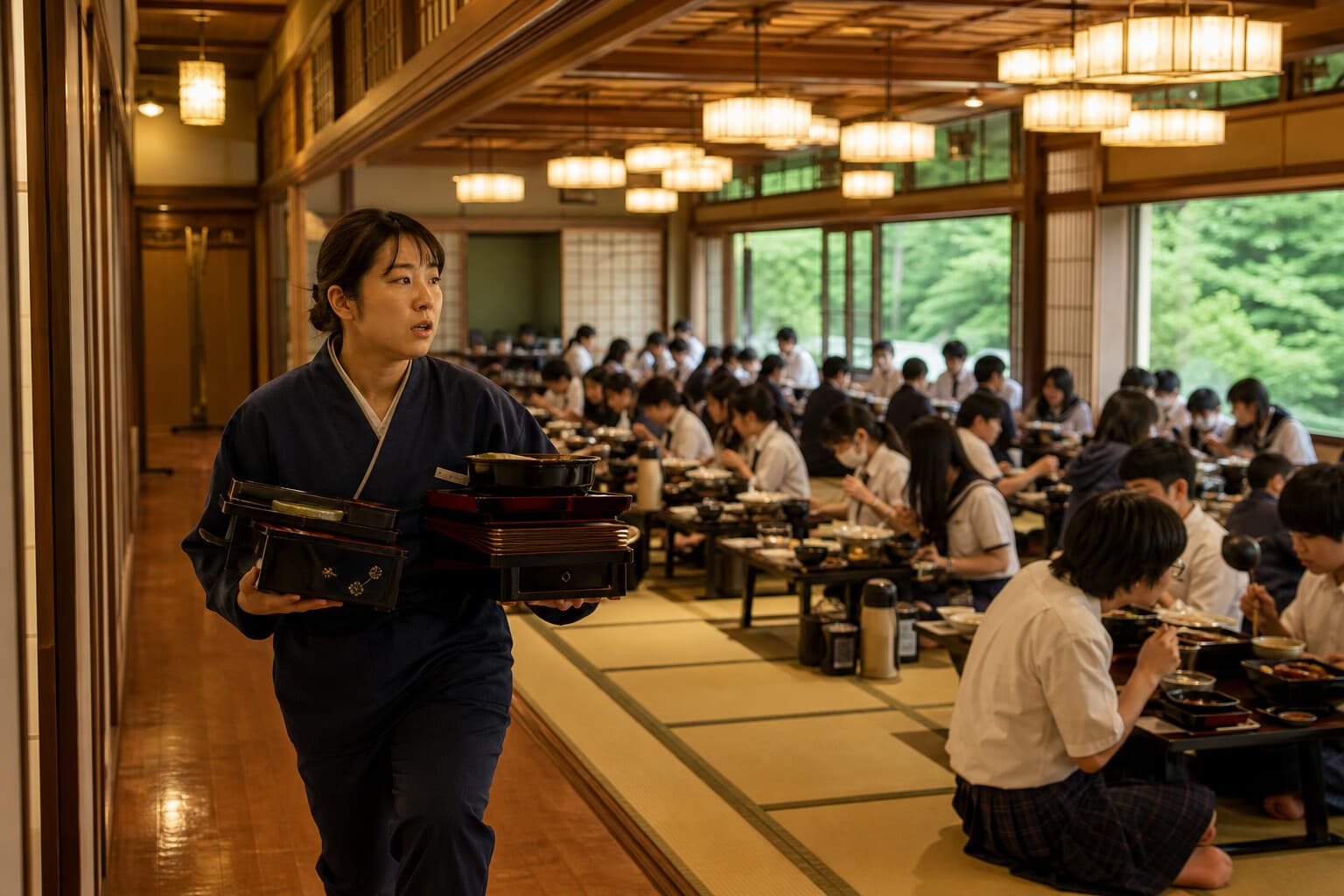 旅館の修学旅行対応あるある25選|学生集団の激務をDXで乗り越える方法