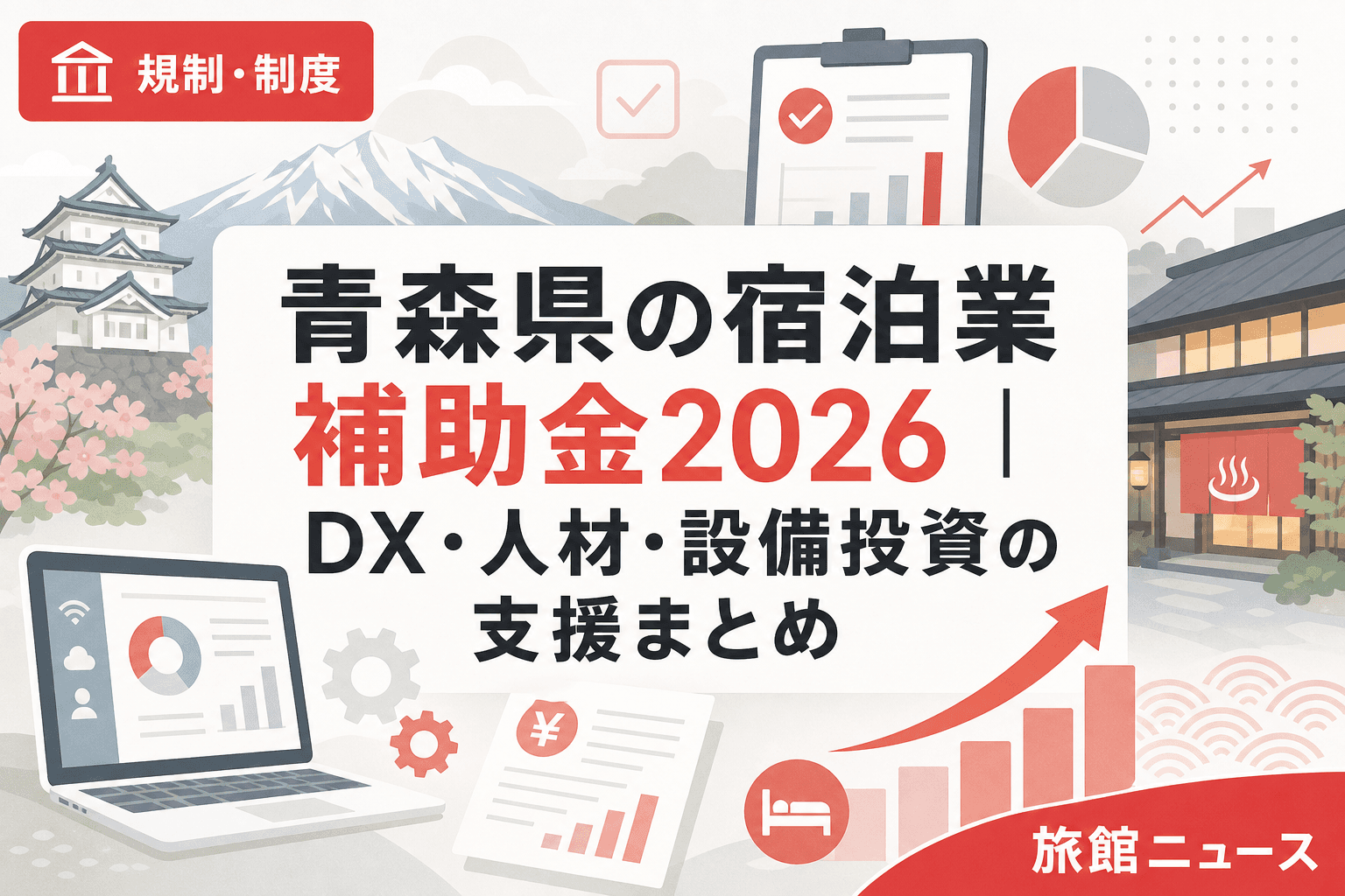 青森県の宿泊業補助金2026|DX・人材・設備投資の支援まとめ
